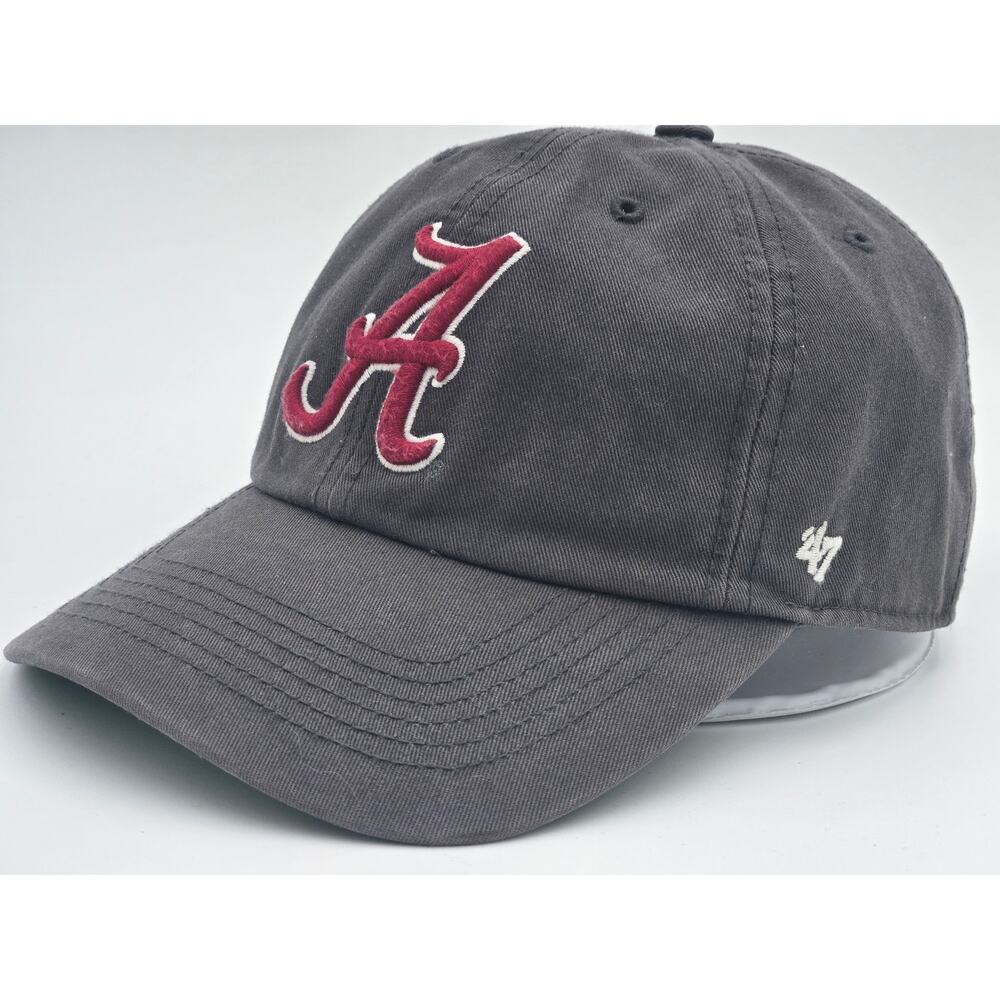 ’47 Alabama Crimson Tide Clean Up Charcoal Hat Medium - Picture 2 of 7